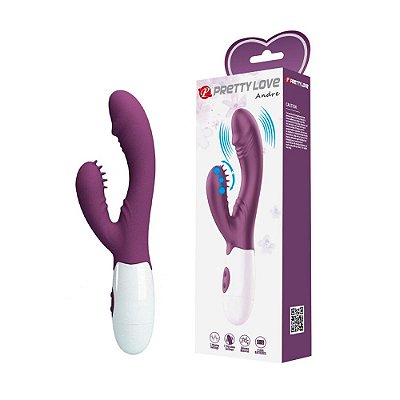 Vibrador Ponto G e Clitóris: Vibração E Ondulação - Pretty Love Andre