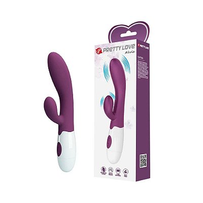 Vibrador Ponto G e Clitóris Com 30 Modos de Vibração - Pretty Love Alvis