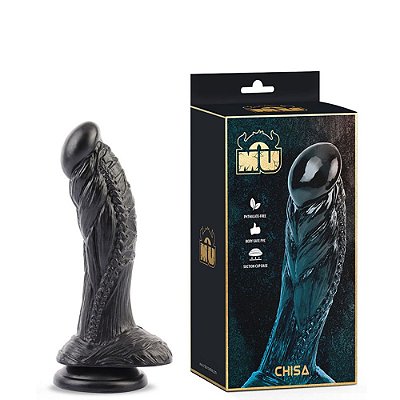 Pênis Realístico 19 Cm: Ventosa e Relevos Salientes - Mu Chisa