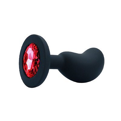 Plug Anal Curvado em Silicone Tamanho P - Pequenos Prazeres