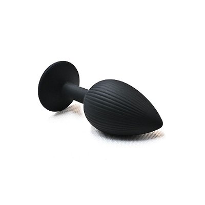 Plug Anal em Silicone com Ventosa Tamanho P - Luxo e Conforto