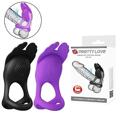 Anel Peniano com Vibrador: Estímulo e Prazer - Pretty Love Silas