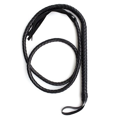 Chicote Longo Trançado com Franja e Alça para Punho: Controle e Estilo