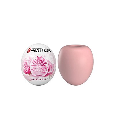 Masturbador Egg com Textura de Corações em Alto Relevo - Pretty Love
