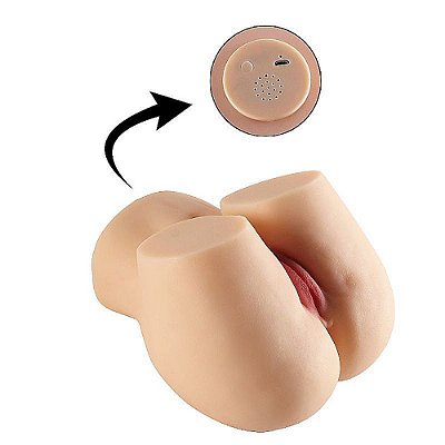 Masturbador Masculino Bunda com Vibração e Textura Realista