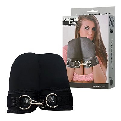 Luva Restritora Dupla Ajustável Com Fecho e Fivelas