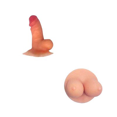 Suporte Celular com Ventosa - Modelos Divertidos (Pênis e Seios)