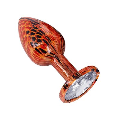 Plug Anal de Luxo com Pedra Acrílica – Tamanho P