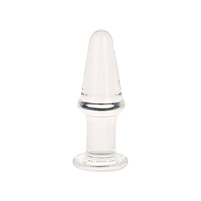 Plug Anal de Vidro Cônico - Design Sofisticação e Prazer