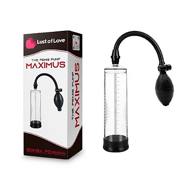 Bomba Peniana Manual com Anel de Silicone – Lust Of Love Maximus