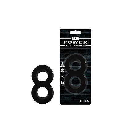 Anel Peniano Duplo: Estimulação e Desempenho - Gk Power 8 Ball