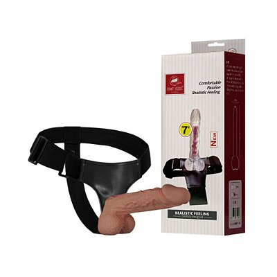 Cinta Peniana com Pênis Realístico: Toque Natural - Hot Kiss