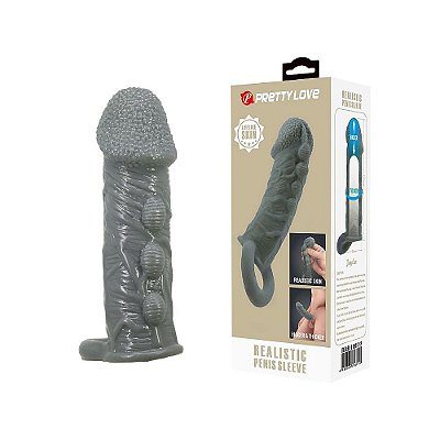Capa Peniana Extensora com Anel para Escroto 14 cm - Pretty Love