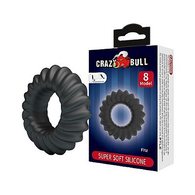 Anel Peniano Texturizado em Silicone - Crazy Bull Fitz