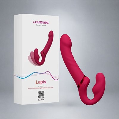 Strap On Sem Alças Vibratório com Aplicativo - Lovense Lapis