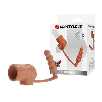 Meia Capa Peniana: Penetradora e Alça para o Escroto - Pretty Love