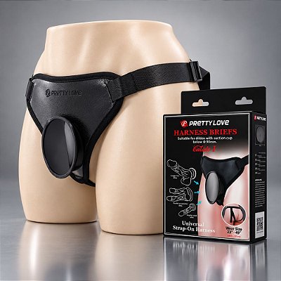 Cinta Peniana Ajustável Harness Briefs Para Dildo Com Ventosa – Pretty Love Claudio I