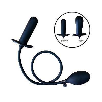 Plug Anal Inflável com Pera: Expandindo com Prazer - 11,5 cm