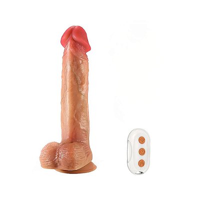 Pênis Realístico 20 Cm: Vai-e-Vem, Rotação e Aquecimento