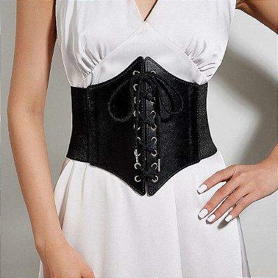 Harness: Espartilho em Couro - Tamanho Plus Size