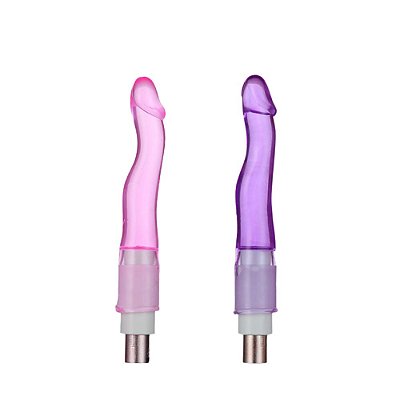 Penetrador Translúcido: Sinuoso para Uso em Máquinas do Sexo