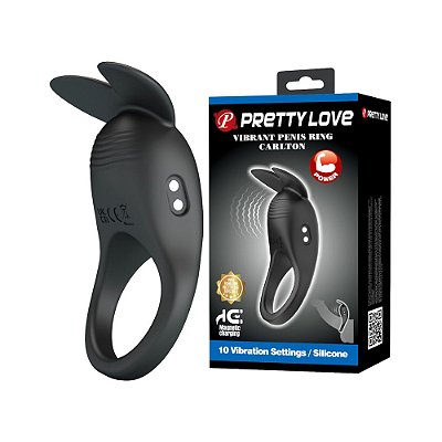Anel Peniano: Vibração e Estímulo Clitoriano - Pretty Love Carlton