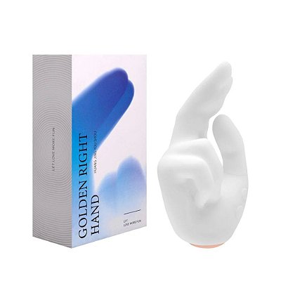 Vibrador 2 em 1: Aquecimento, Vibração e Movimento - Golden Right Hand