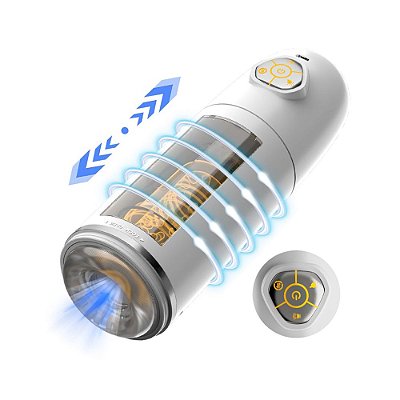 Masturbador Masculino Lanterna: 10 Modos de Sucção e Rotação - Apollo