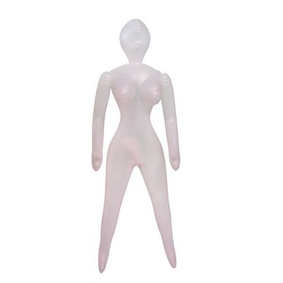 Boneca Inflável Translúcida Realista 1,60m | 2 Canais