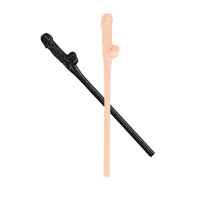 Kit 10 Canudos Pênis para Festas e Despedidas | Lust Of Love