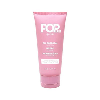 Pop Lub Gel Corporal Neutro 60g Sensual Love – Lubrificação Suave à Base de Água
