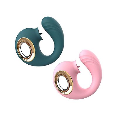 Vibrador de Ponto G e Clitóris Snail com Língua – Prazer Duplo e Toque Aveludado