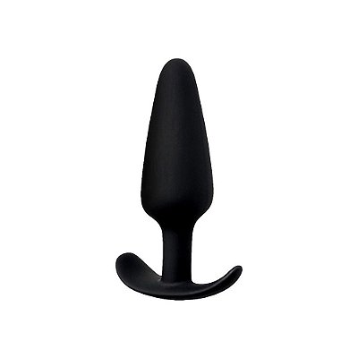 Plug Anal Cônico em Silicone Aveludado 8,5cm – Toque Macio e Conforto Absoluto