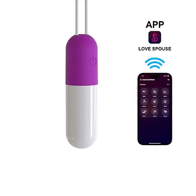 Cápsula Wireless Com App – Prazer à Distância e 10 Modos de Vibração