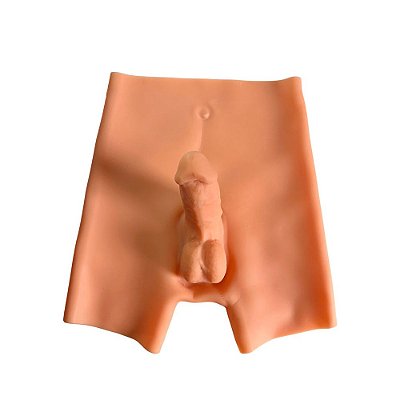 Cinta Peniana Estilo Short com Pênis Realístico e Veias 17 cm – Hiper Realismo