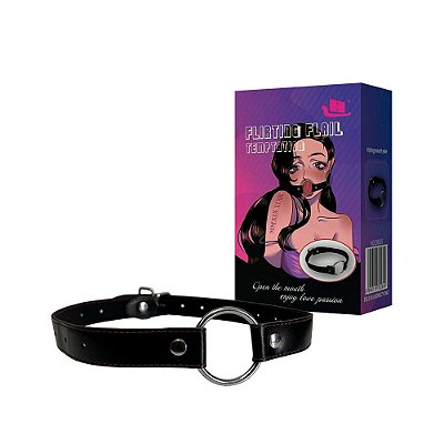 Mordaça com Anel em Metal Ring Gag Flirting Flail: Controle e Sedução