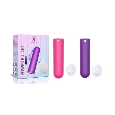 Power Bullet Recarregável YOUVIBE com Controle Remoto e 10 Modos