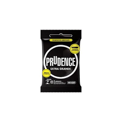 Preservativo Prudence Extra Grande 56mm – Conforto e Segurança (3 unidades)