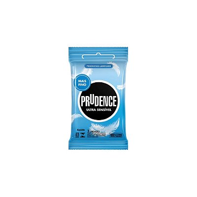 Preservativo Prudence Ultra Sensível: Mais Fino e Natural (3 unidades)