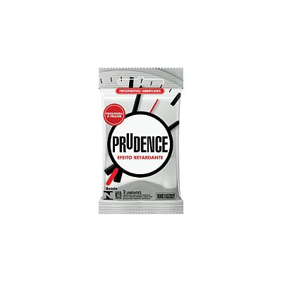 Preservativo Prudence Efeito Retardante: Controle e Prazer Prolongado (3 unidades)