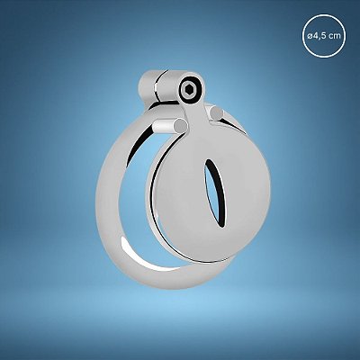 Cinto de Castidade em Aço Inoxidável com Argola de Escroto – ∅4,5cm