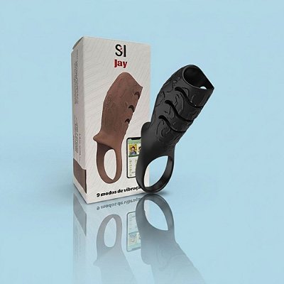 Capa Peniana Vibratória Jay Controle Por App À Longa Distância E Recarregável