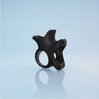 Anel Peniano Silicone Com Divisor Em T Para Testículos