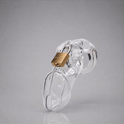 Cinto De Castidade Transparente – Design Anatômico Longo – Kit com 5 Anéis