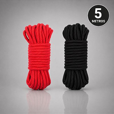 Corda Para Bondage – Jogos Sensuais e Shibari – 100% Algodão e 5 Metros