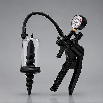 Bomba De Sucção Anal – Com Cilindro Transparente, Haste Em Espiral E Manômetro – Rosebud Pump