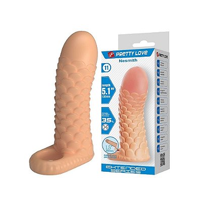 Capa Peniana Texturizada Em TPE Com Anel Escrotal – Pretty Love Nesmith