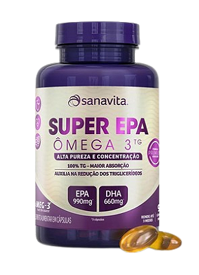 SANAVITA - ÔMEGA 3TG SUPER EPA - POTE 90 CÁPSULAS