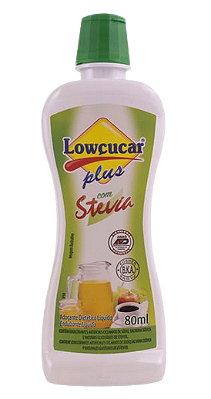 ADOÇANTE STEVIA PLUS LIQUIDO 80ML LOWCUCAR