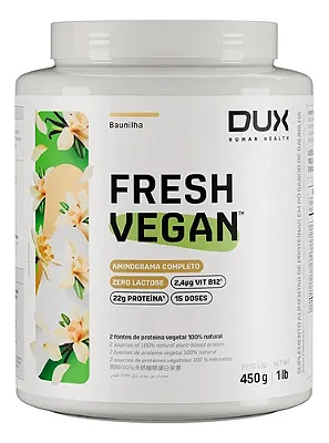 DUX NUTRITION - FRESH VEGAN 450G - BAUNILHA